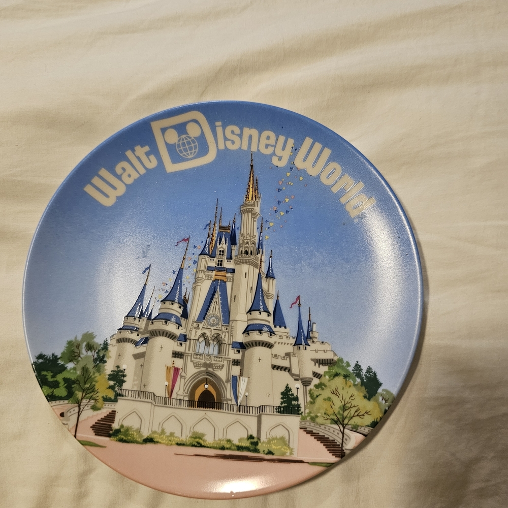 Disney Blue and White Decorative Plate
